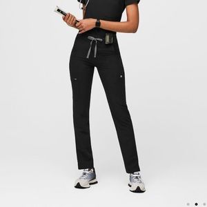 Figs yola high waisted 2.0 tall skinny scrub pants